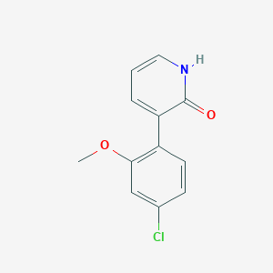3-(4-Chloro-2-methoxyphenyl)-2-hydroxypyridine, 95%