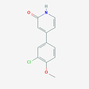 4-(3-Chloro-4-methoxyphenyl)-2-hydroxypyridine, 95%