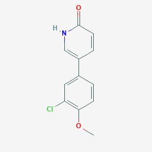 B6367839 5-(3-Chloro-4-methoxyphenyl)-2-hydroxypyridine, 95% CAS No. 1111109-73-9