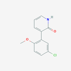 3-(5-Chloro-2-methoxyphenyl)-2-hydroxypyridine, 95%