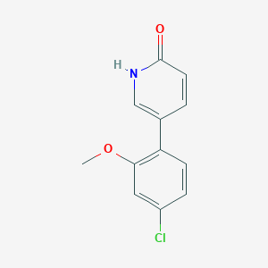 5-(4-Chloro-2-methoxyphenyl)-2-hydroxypyridine, 95%
