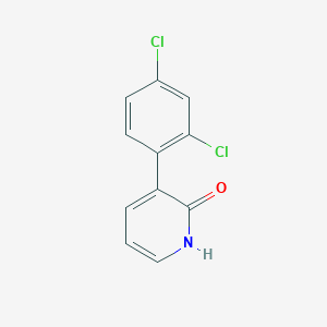 molecular formula C11H7Cl2NO B6367944 3-(2,4-Dichlorophenyl)pyridin-2(1H)-one CAS No. 1261939-43-8