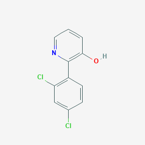 molecular formula C11H7Cl2NO B6367986 2-(2,4-Dichlorophenyl)-3-hydroxypyridine CAS No. 1261957-98-5
