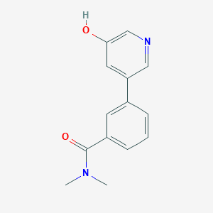 5-[3-(N,N-Dimethylaminocarbonyl)phenyl]-3-hydroxypyridine, 95%