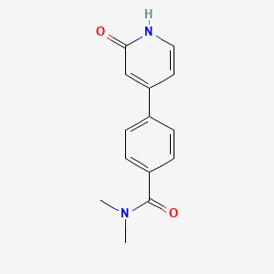 4-[4-(N,N-Dimethylaminocarbonyl)phenyl]-2-hydroxypyridine, 95%
