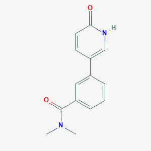 molecular formula C14H14N2O2 B6368109 5-[3-(N,N-Dimethylaminocarbonyl)phenyl]-2-hydroxypyridine, 95% CAS No. 1111115-59-3