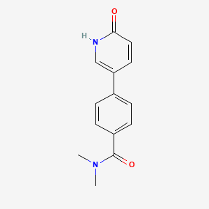 molecular formula C14H14N2O2 B6368118 5-[4-(N,N-Dimethylaminocarbonyl)phenyl]-2-hydroxypyridine, 95% CAS No. 1111115-71-9