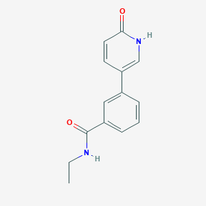 molecular formula C14H14N2O2 B6368136 5-[3-(N-Ethylaminocarbonyl)phenyl]-2-hydroxypyridine, 95% CAS No. 1111116-43-8
