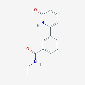 molecular formula C14H14N2O2 B6368138 6-[3-(N-Ethylaminocarbonyl)phenyl]-2-hydroxypyridine, 95% CAS No. 1111114-98-7
