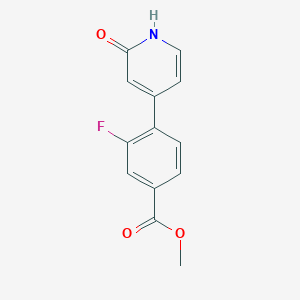 molecular formula C13H10FNO3 B6368170 MFCD18312381 CAS No. 1261916-23-7