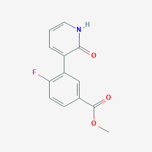 molecular formula C13H10FNO3 B6368175 MFCD18312383 CAS No. 1261974-47-3