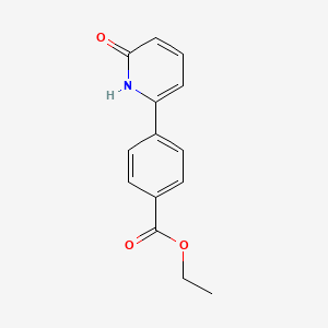 6-(4-Ethoxycarbonylphenyl)-2-hydroxypyridine, 95%