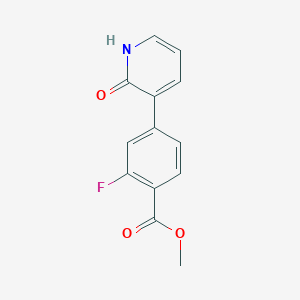 molecular formula C13H10FNO3 B6368210 MFCD18312389 CAS No. 1261895-95-7