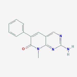 molecular formula C14H12N4O B063684 2-Amino-8-methyl-6-phenylpyrido[2,3-d]pyrimidin-7(8H)-one CAS No. 185039-35-4