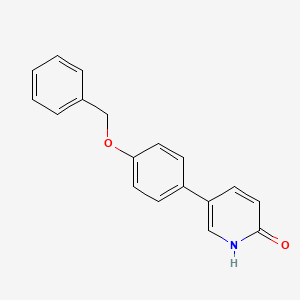 B6368862 5-(4-Benzyloxyphenyl)-2-hydroxypyridine, 95% CAS No. 1111109-32-0