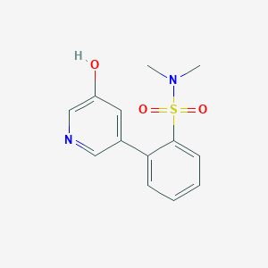molecular formula C13H14N2O3S B6368896 5-(2-N,N-Dimethylsulfamoylphenyl)-3-hydroxypyridine CAS No. 1261958-74-0