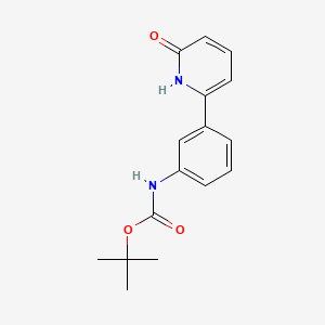 molecular formula C16H18N2O3 B6369022 6-(3-Boc-aminophenyl)-2-hydroxypyridine CAS No. 1261993-40-1