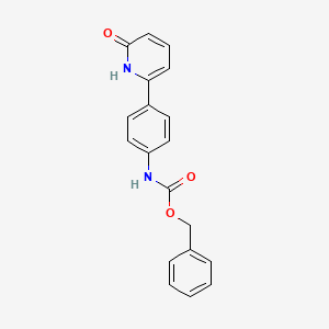 molecular formula C19H16N2O3 B6369195 benzyl N-[4-(6-oxo-1H-pyridin-2-yl)phenyl]carbamate CAS No. 1261940-90-2