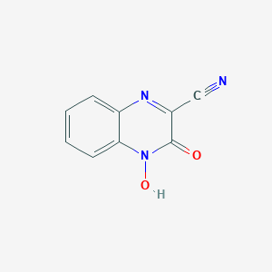 molecular formula C9H5N3O2 B063693 Cyanoquinoxalinone-n-oxide CAS No. 160315-02-6