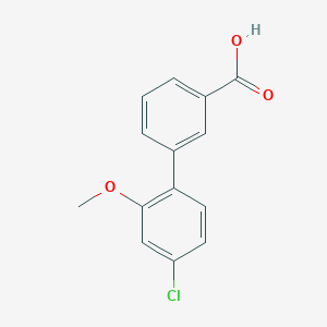 molecular formula C14H11ClO3 B6369516 3-(4-Chloro-2-methoxyphenyl)benzoic acid CAS No. 1261941-41-6