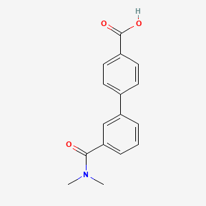 molecular formula C16H15NO3 B6369527 4-[3-(N,N-Dimethylaminocarbonyl)phenyl]benzoic acid CAS No. 1261941-46-1