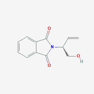 molecular formula C12H11NO3 B063697 (R)-2-(1-Hydroxybut-3-en-2-yl)isoindoline-1,3-dione CAS No. 174810-06-1