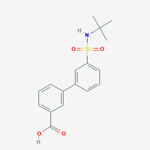 molecular formula C17H19NO4S B6369882 3-(3-t-Butylsulfamoylphenyl)benzoic acid CAS No. 1261975-12-5