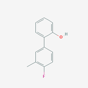 molecular formula C13H11FO B6369976 2-(4-Fluoro-3-methylphenyl)phenol CAS No. 742058-84-0
