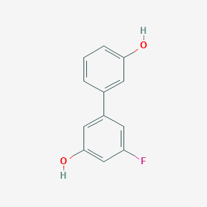molecular formula C12H9FO2 B6370017 3-(3-Fluoro-5-hydroxyphenyl)phenol CAS No. 1261915-98-3