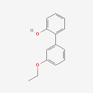 molecular formula C14H14O2 B6370102 2-(3-Ethoxyphenyl)phenol CAS No. 1261998-58-6