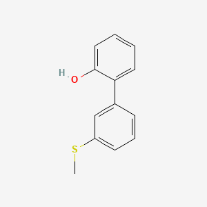 molecular formula C13H12OS B6370109 2-(3-Methylthiophenyl)phenol CAS No. 1261916-06-6