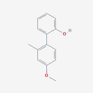 molecular formula C14H14O2 B6370132 2-(4-Methoxy-2-methylphenyl)phenol CAS No. 1261942-45-3
