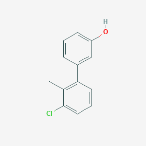 molecular formula C13H11ClO B6370187 3-(3-Chloro-2-methylphenyl)phenol CAS No. 1261942-90-8