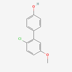 molecular formula C13H11ClO2 B6370384 4-(2-Chloro-5-methoxyphenyl)phenol CAS No. 1261943-78-5