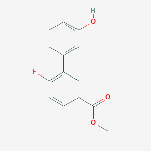 molecular formula C14H11FO3 B6370457 MFCD18312968 CAS No. 1261921-70-3