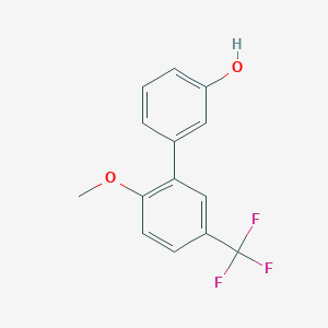 molecular formula C14H11F3O2 B6370648 3-(2-Methoxy-5-trifluoromethylphenyl)phenol CAS No. 1261945-02-1