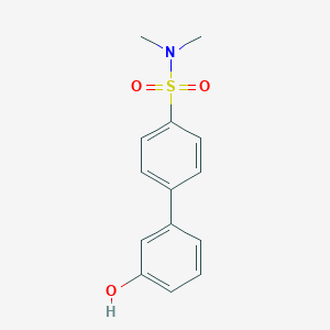 molecular formula C14H15NO3S B6370684 3-(4-N,N-Dimethylsulfamoylphenyl)phenol CAS No. 1261910-65-9