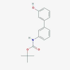molecular formula C17H19NO3 B6370705 3-(3-BOC-Aminophenyl)phenol CAS No. 1261916-59-9