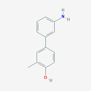 molecular formula C13H13NO B6370832 4-(3-Aminophenyl)-2-methylphenol CAS No. 1261975-44-3
