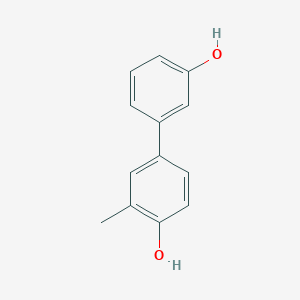molecular formula C13H12O2 B6370835 4-(3-Hydroxyphenyl)-2-methylphenol CAS No. 1261933-66-7