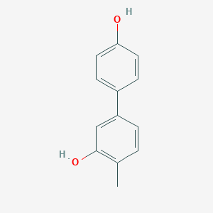 molecular formula C13H12O2 B6370866 5-(4-Hydroxyphenyl)-2-methylphenol CAS No. 1261947-81-2