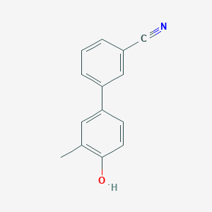 molecular formula C14H11NO B6370909 4-(3-Cyanophenyl)-2-methylphenol CAS No. 1262000-55-4