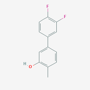 molecular formula C13H10F2O B6371256 5-(3,4-Difluorophenyl)-2-methylphenol CAS No. 1261962-41-7