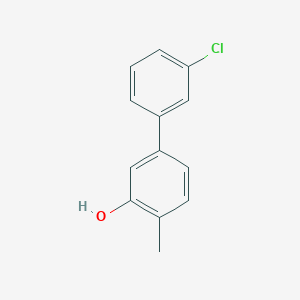 molecular formula C13H11ClO B6371262 5-(3-Chlorophenyl)-2-methylphenol CAS No. 1261923-13-0