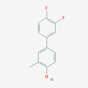 molecular formula C13H10F2O B6371303 4-(3,4-Difluorophenyl)-2-methylphenol CAS No. 1261966-94-2