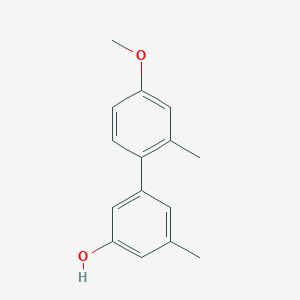 molecular formula C15H16O2 B6371433 5-(4-Methoxy-2-methylphenyl)-3-methylphenol CAS No. 1261917-09-2