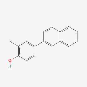 molecular formula C17H14O B6371723 2-Methyl-4-(naphthalen-2-YL)phenol CAS No. 1261917-24-1