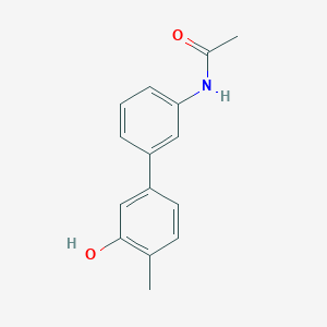 molecular formula C15H15NO2 B6371782 5-(3-Acetylaminophenyl)-2-methylphenol CAS No. 1261934-34-2