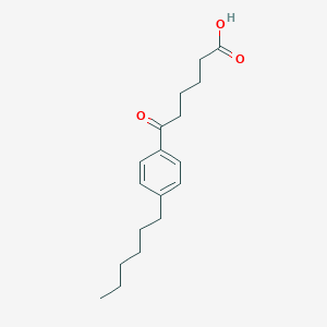 molecular formula C18H26O3 B063718 6-(4-Hexylphenyl)-6-oxohexanoic acid CAS No. 178686-77-6