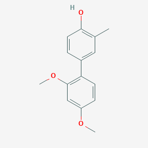 molecular formula C15H16O3 B6371910 4-(2,4-Dimethoxyphenyl)-2-methylphenol CAS No. 1261947-63-0